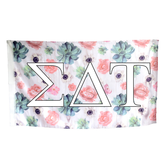 Sigma Delta Tau Succulent Flag