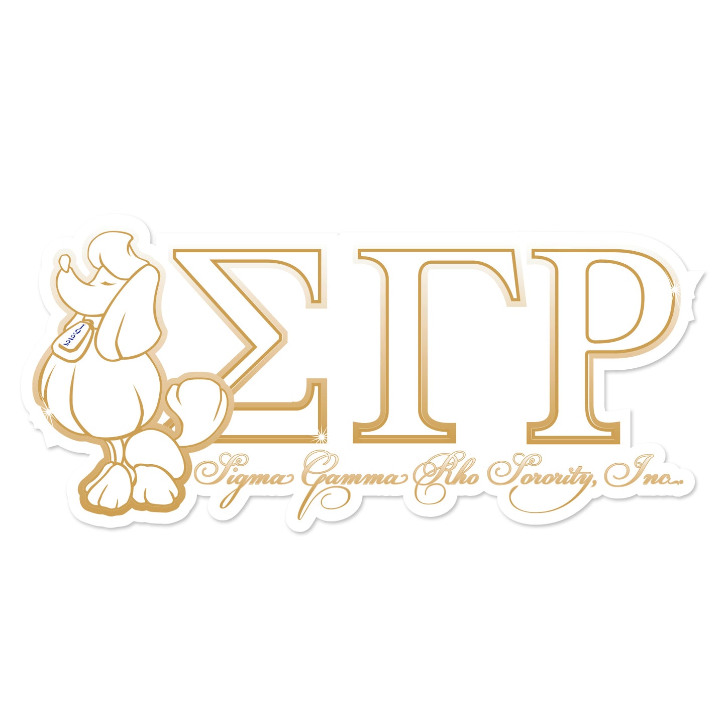 Sigma Gamma Rho Sorority, Incorporated Laptop Jumbo Sticker/Decal