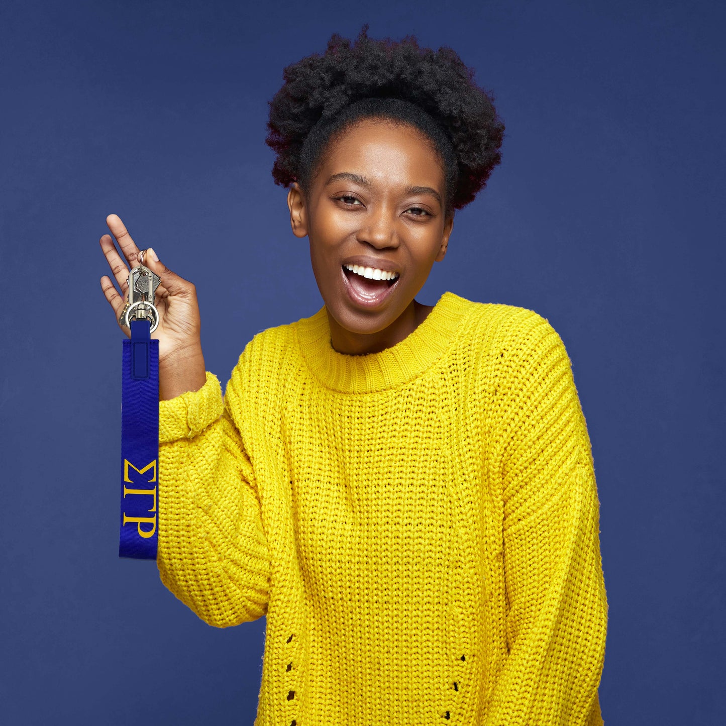 Sigma Gamma Rho Keychain- Hands-Free Wristlet Lanyard Style