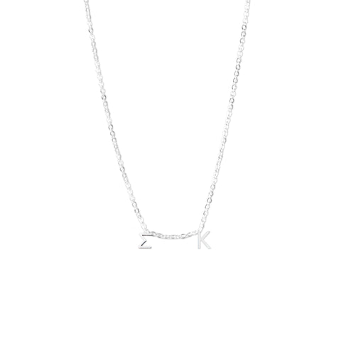 Sigma Kappa Silver Greek Letters Necklace