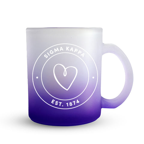 Sigma Kappa Mug - Ombre Glass
