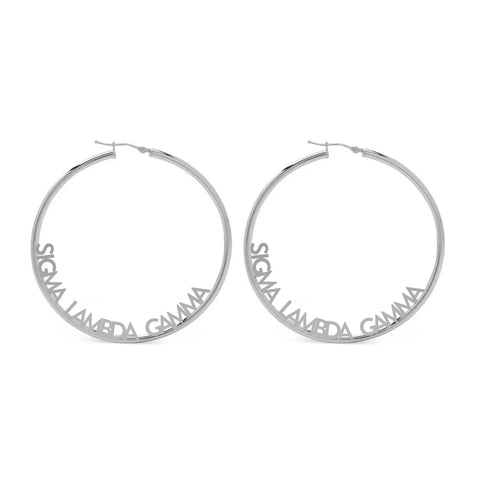 Sigma Lambda Gamma Earrings - Hoop Design