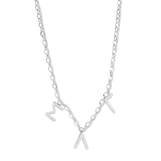 Sigma Lambda Gamma Silver Greek Letters Necklace