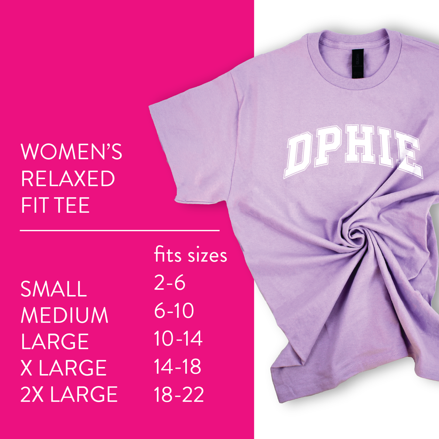 Delta Phi Epsilon Sorority T-Shirt- Varsity Design