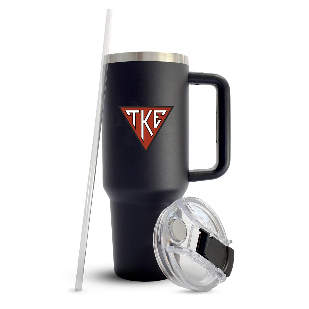 Tau Kappa Epsilon Fraternity 40oz Stainless Steel Tumbler with Handle