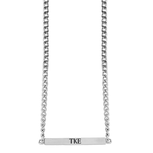 Tau Kappa Epsilon Fraternity Necklace- Greek Letters Pendant