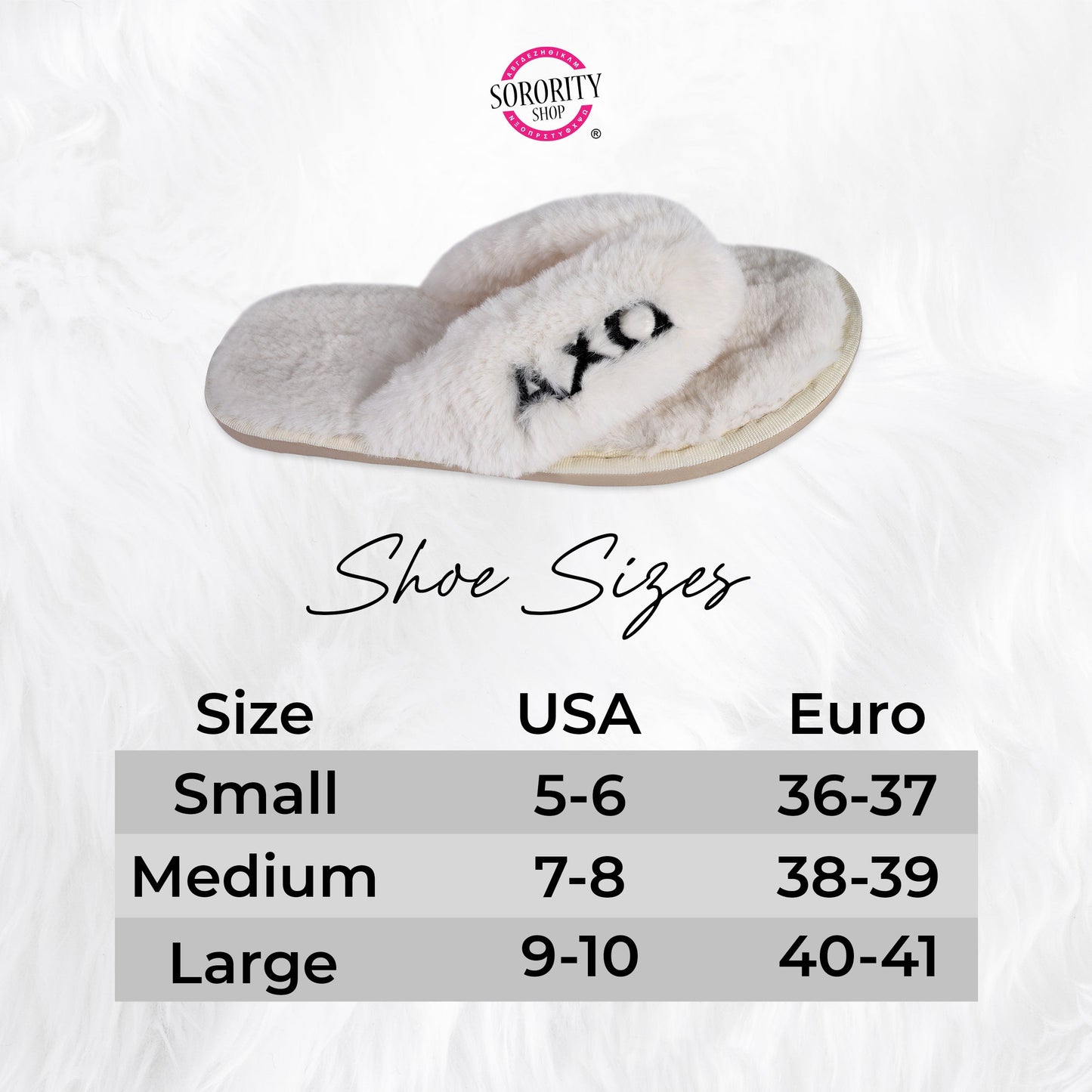 Delta Sigma Theta - Furry Slippers Women - With DST Embroidery Logo