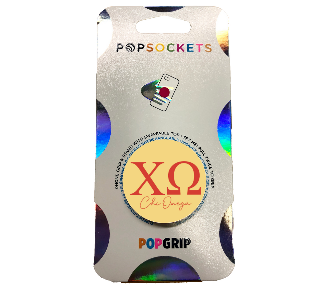 Chi Omega 2-Color Popsockets