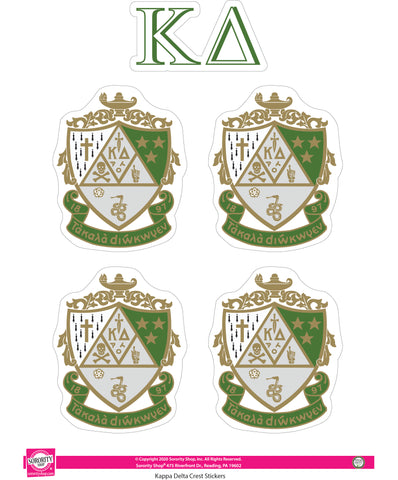 Kappa Delta Crest Sticker Sheet