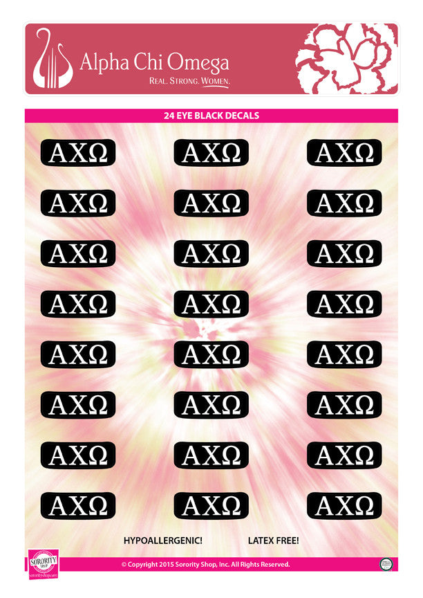 Alpha Chi Omega Eye Black Decals – SororityShop alpha-chi-omega-eye-black-decals-sororityshop