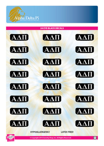 Alpha Delta Pi Eye Black Decals