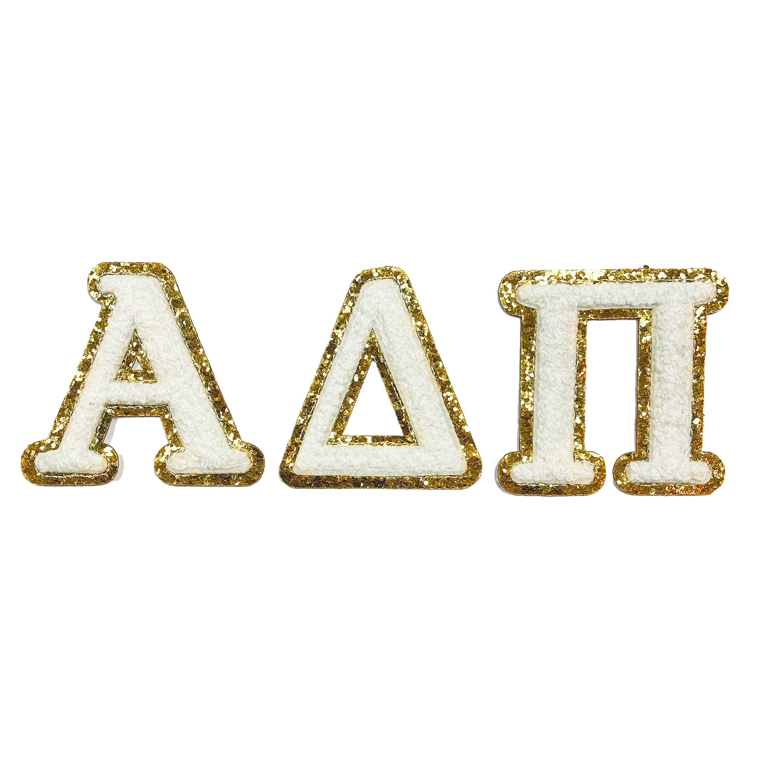 Alpha Delta Pi Chenille Stickers - ADP Greek Letter Stickers – SororityShop