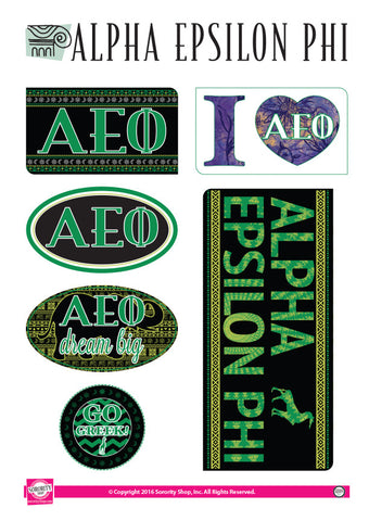 Alpha Epsilon Phi Bohemian Stickers
