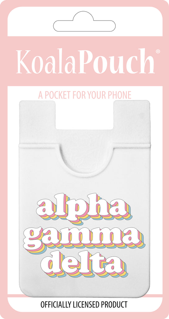 Sorority Shop Alpha Delta Pi - Koala Pouch - Lion Logo Design, Adhesive  Cell Phone Wallet