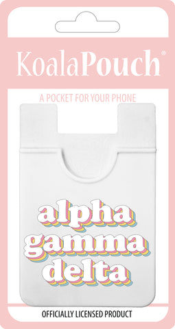 Alpha Gamma Delta Retro Koala Pouch