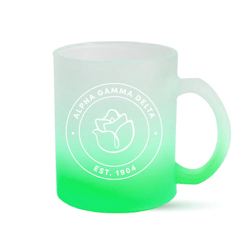 Alpha Gamma Delta Mug - Ombre Glass