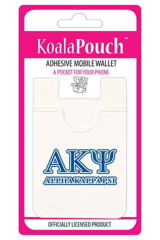 Alpha Kappa Psi Koala Pouch - Greek Letters Design - Phone Wallet