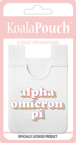 Alpha Omicron Pi Retro Koala Pouch