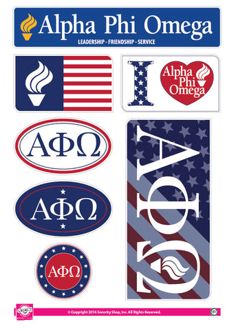 Alpha Phi Omega <br> American Stickers