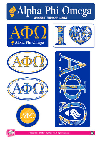 Alpha Phi Omega <br> Lifestyle Stickers