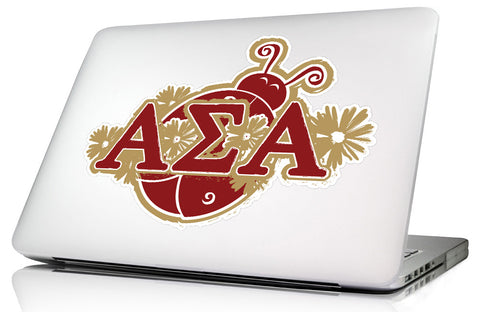 Alpha Sigma Alpha <br>9 x 6.5 Laptop Skin/Wall Decal