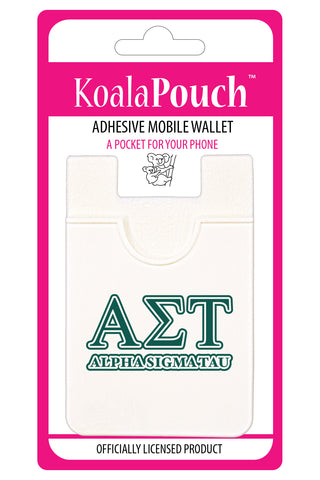 Alpha Sigma Tau Koala Pouch - Greek Letters Design - Phone Wallet
