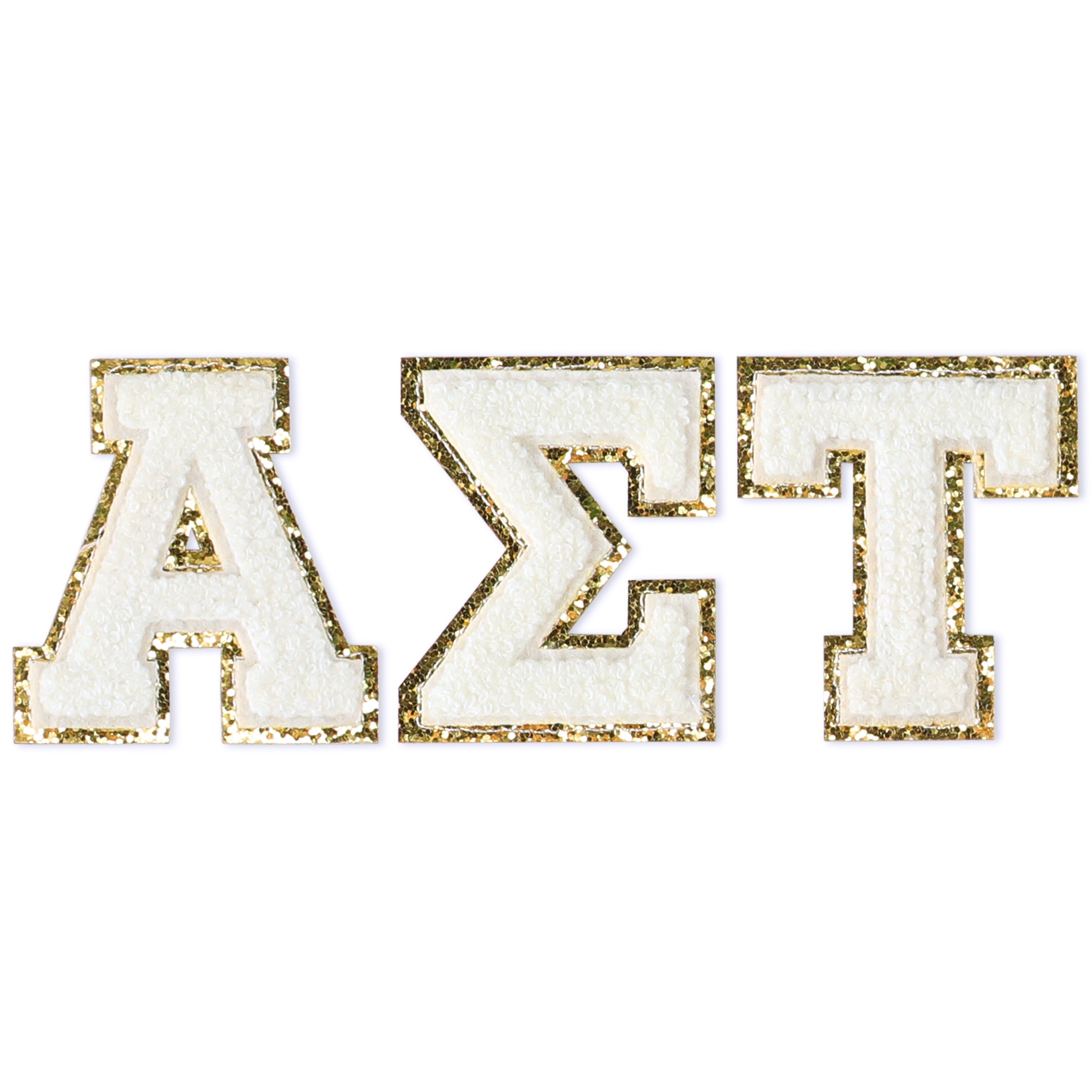 Alpha Sigma Tau Chenille Stickers - AST Greek Letter Stickers ...