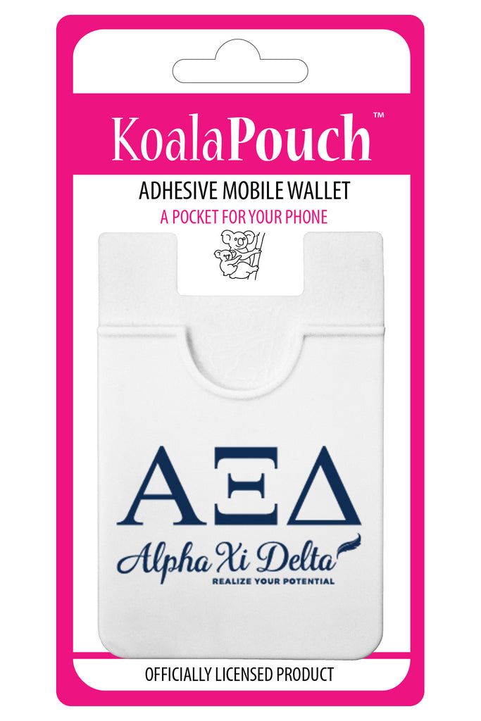 Alpha Xi Delta Adhesive Wallet - Koala Pouch