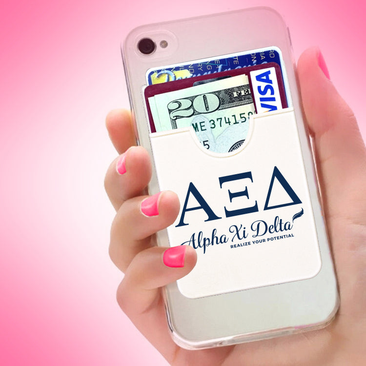 Alpha Xi Delta Adhesive Wallet - Koala Pouch
