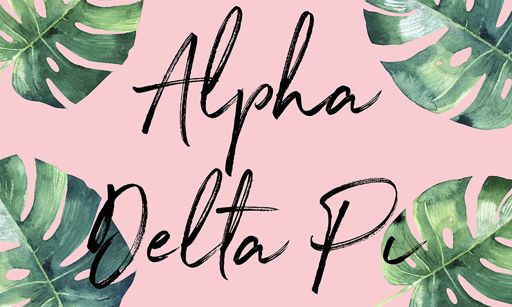 Alpha Delta Pi Tropical Flag