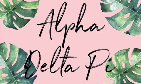 Alpha Delta Pi Tropical Flag