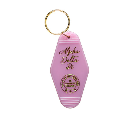 Alpha Delta Pi Vintage motel keychains