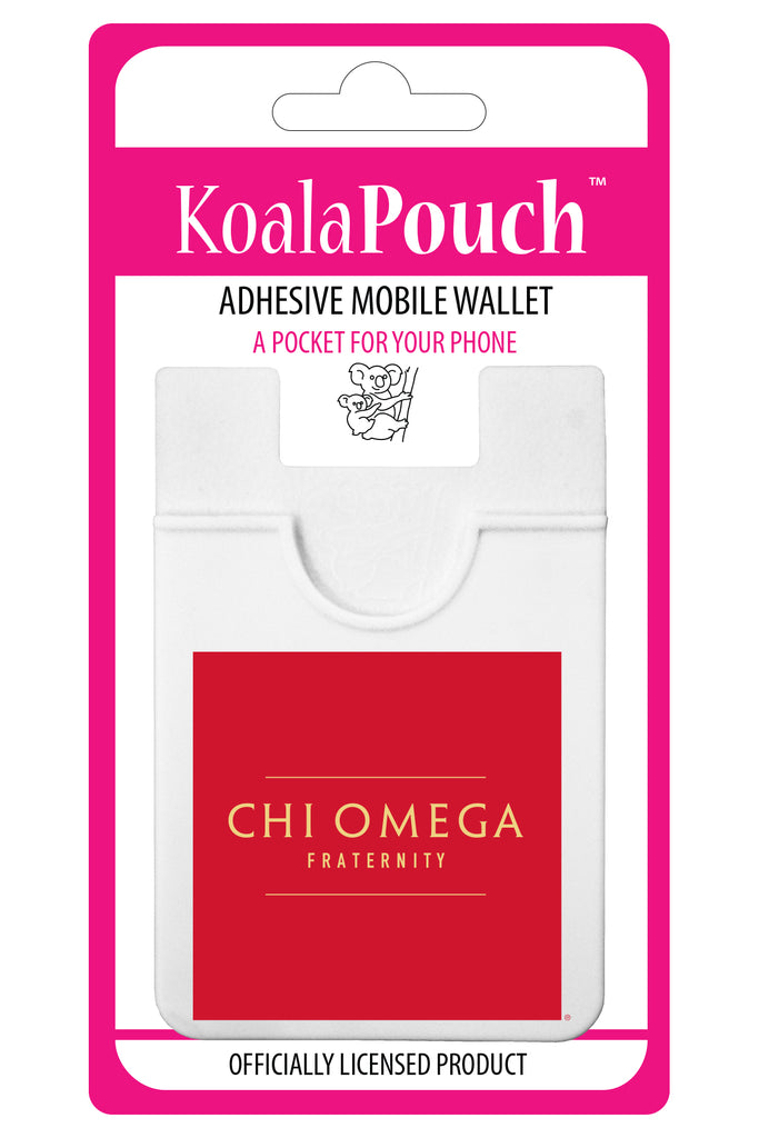 Chi Omega Adhesive Wallet - Koala Pouch