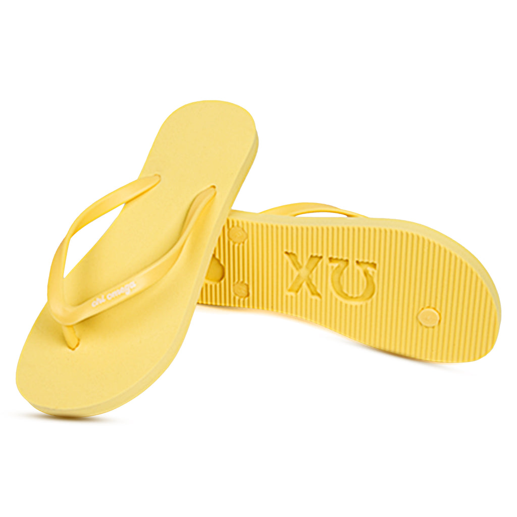 Chi Omega Flip Flops, With Greek Letter Cutouts