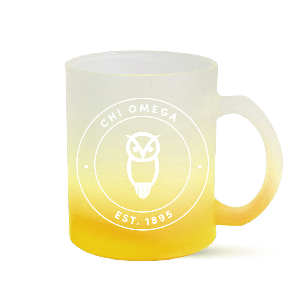 Chi Omega Mug - Ombre Glass