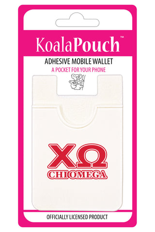 Chi Omega Koala Pouch - Greek Letters Design - Phone Wallet