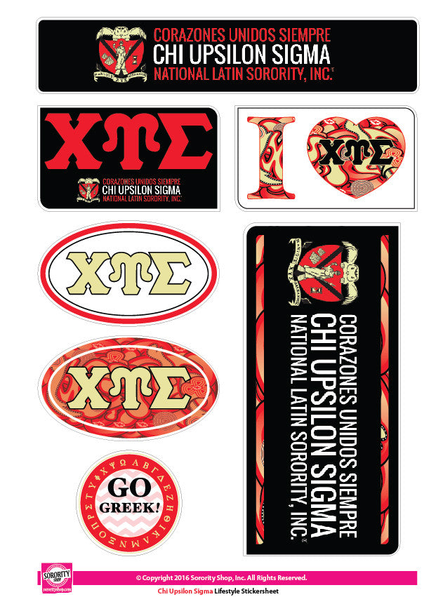 Chi Upsilon Sigma <br> Lifestyle Stickers