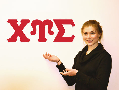 Chi Upsilon Sigma <br> Jumbo Letter Decals
