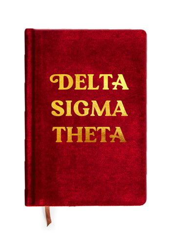 Delta Sigma Theta Notebook with Gold Foil Imprint