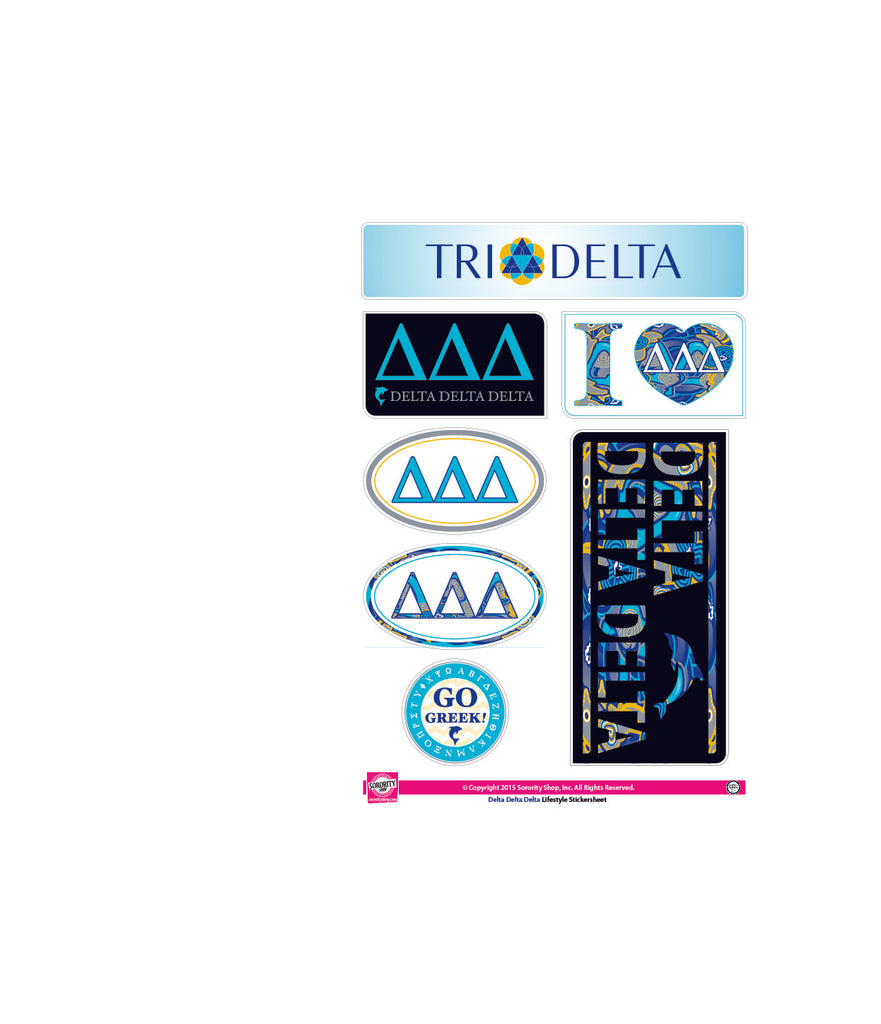 Delta Delta Delta <br> Lifestyle Stickers