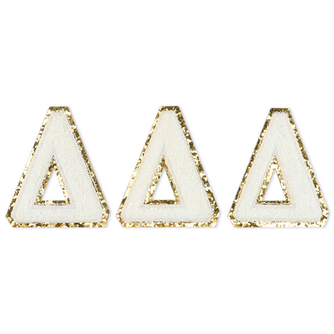 Delta Delta Delta Chenille Stickers - Tri Delta Greek Letter Stickers