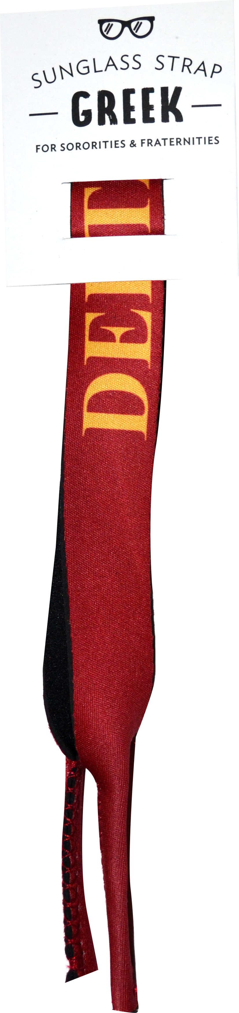 Delta Chi Sunglass Strap Packaging - Croakie