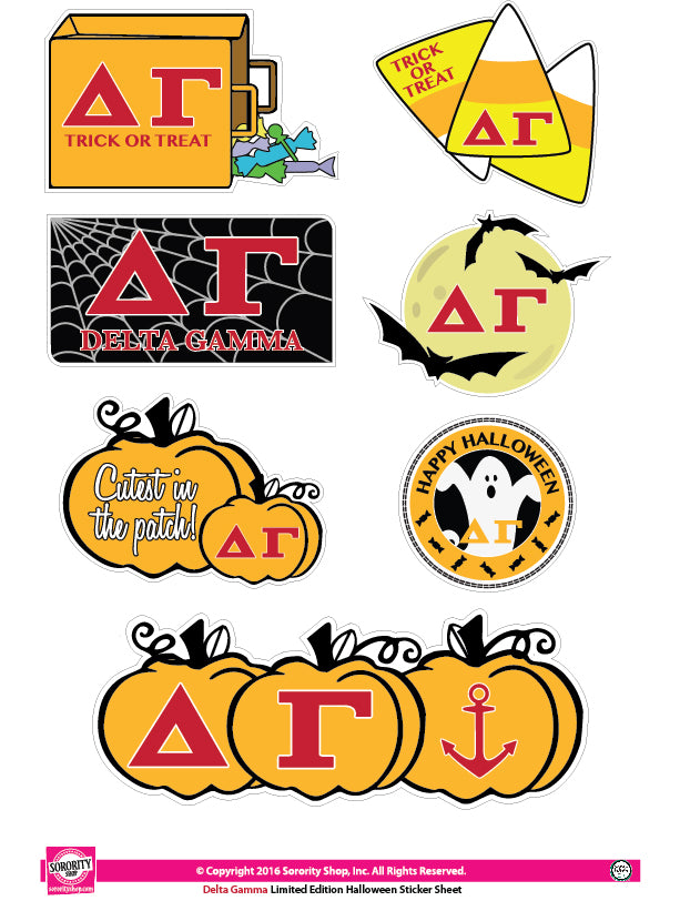 Delta Gamma Halloween Stickers