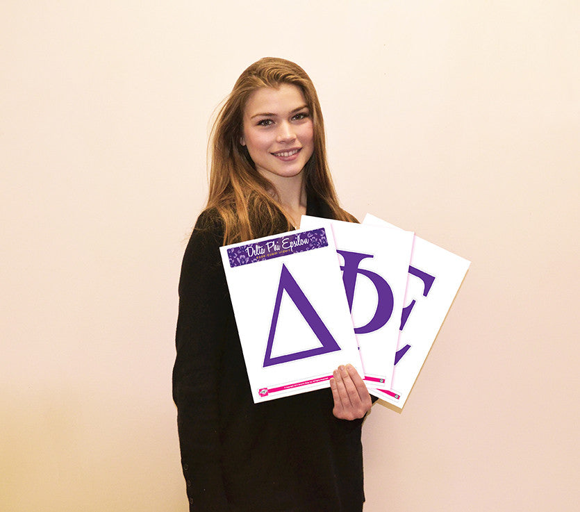 Delta Phi Epsilon <br> Jumbo Letter Decals