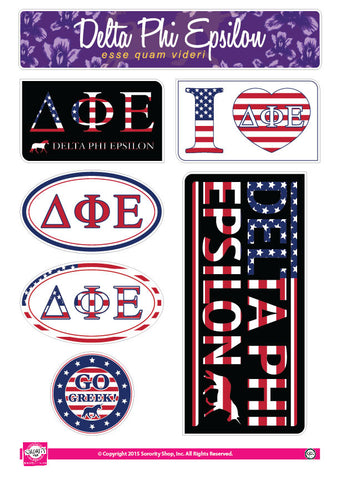Delta Phi Epsilon <br> American Stickers
