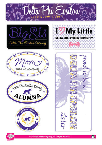 Delta Phi Epsilon <br> Family Stickers