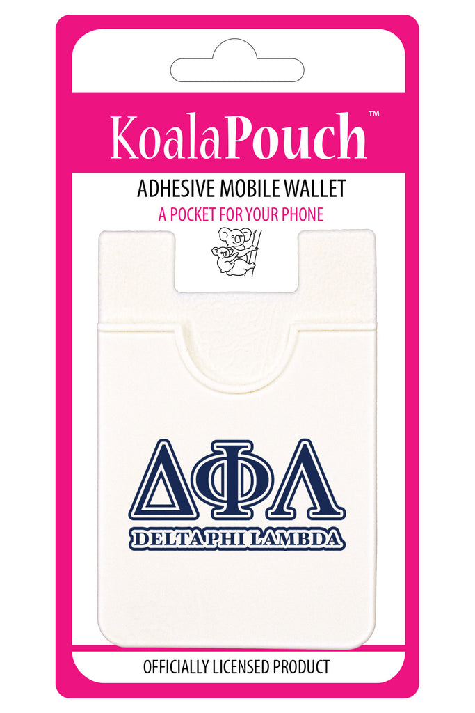 Delta Phi Lambda Koala Pouch - Greek Letters Design - Phone Wallet