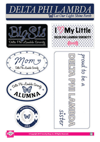 Delta Phi Lambda <br> Family Stickers
