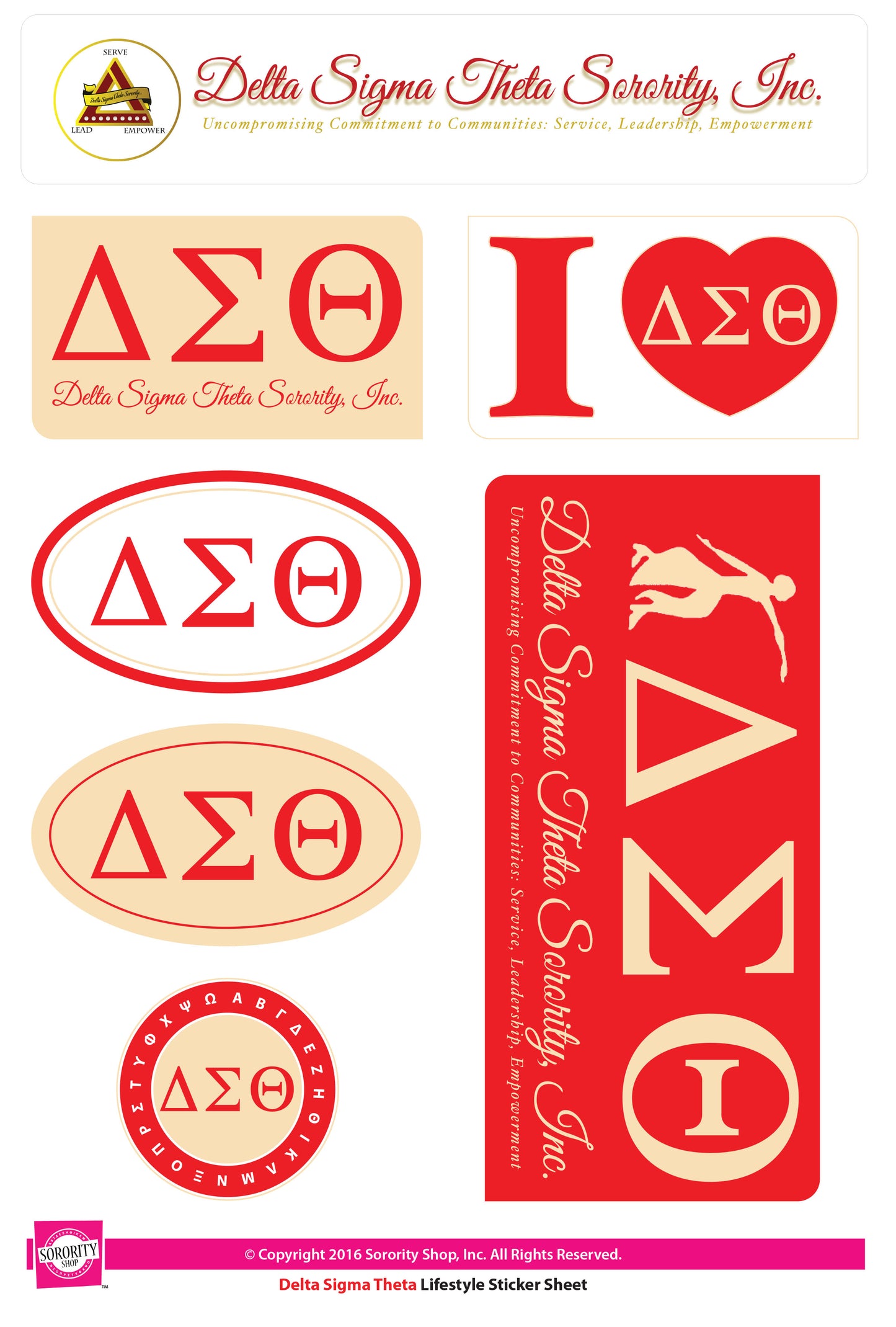 Delta Sigma Theta Lifestyle stickers