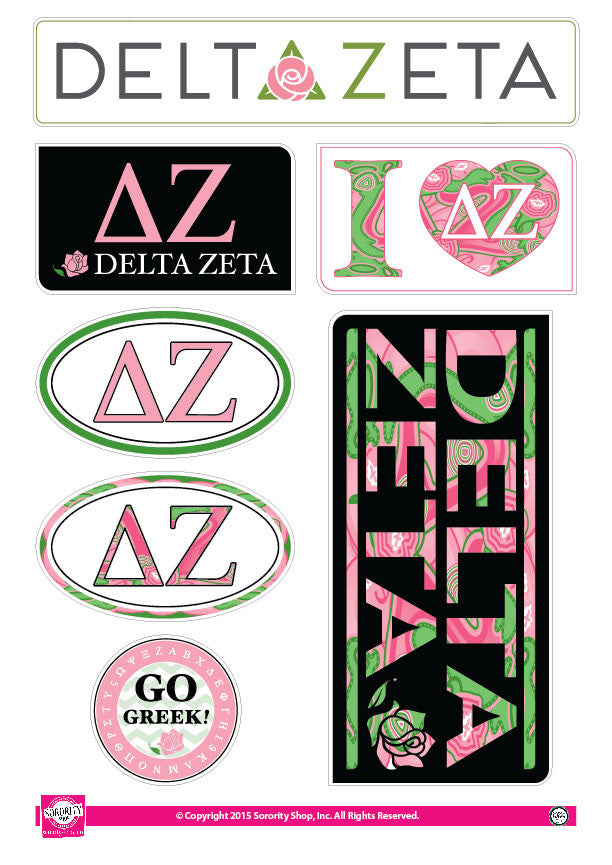 Delta Zeta <br> Lifestyle Stickers
